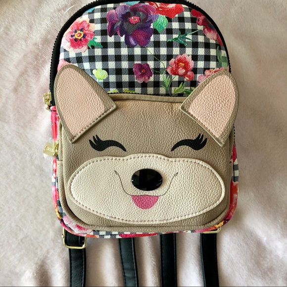 Sold • Extremely Cute Puppy Dog Mini Backpack NWT Betsey - Picture 3 of 12